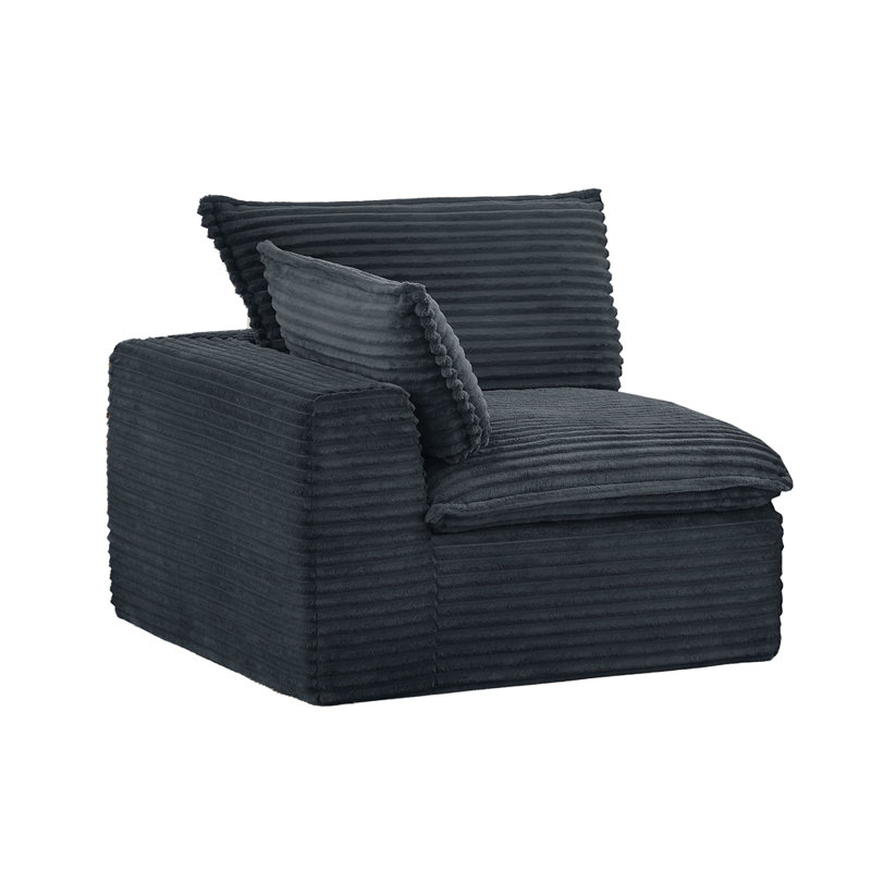 Fauteuil d'appoint moderne avec accoudoir droit