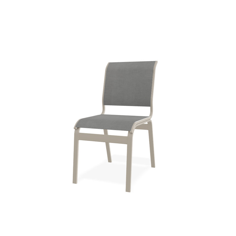 Chaise d'appoint de salle à manger Hiraku, Désert texturé, Alliage Sunbrella®
