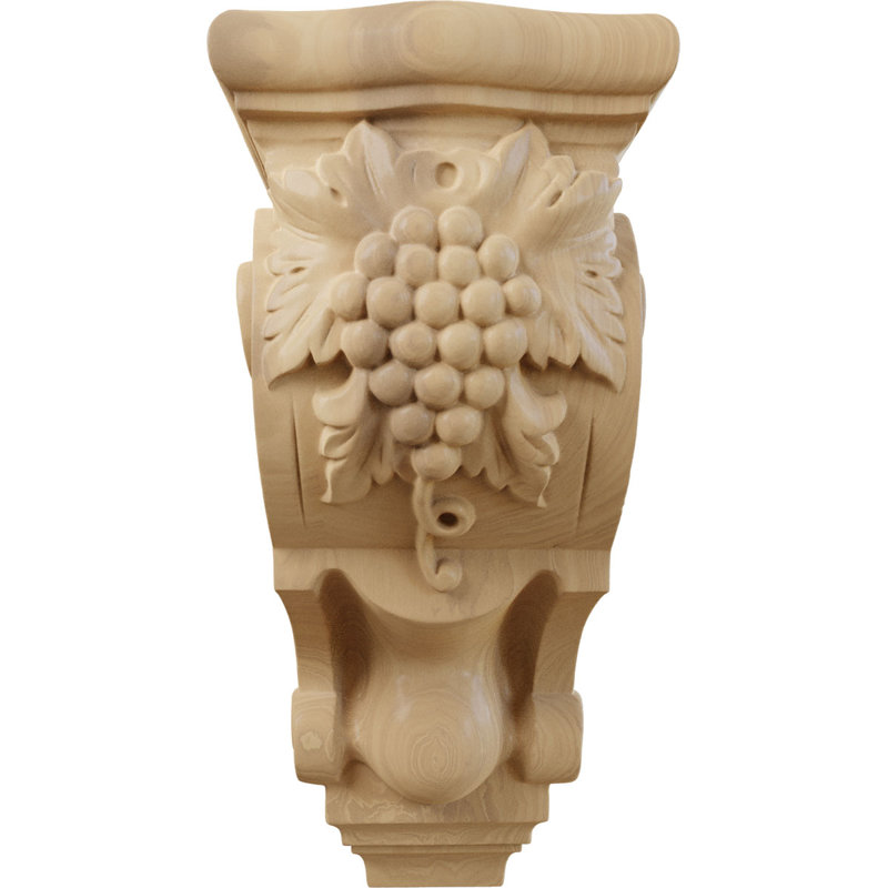 Corbeau de grappes de raisin (paquet de 2), Cerisier, 4,875 po x H 10,875 po x P 5,5 po