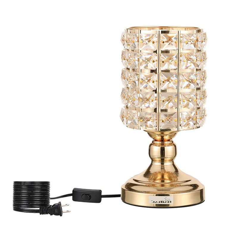 Lampe de table dorée 5 po