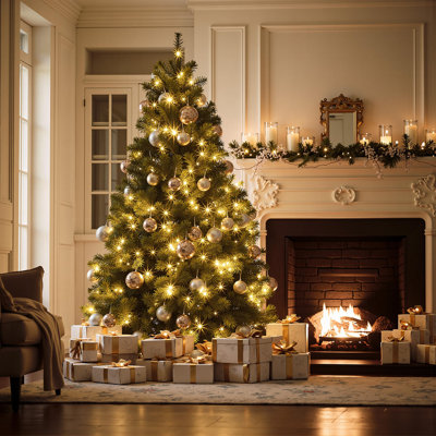 6 FT Pre-lit Full Size Christmas Tree