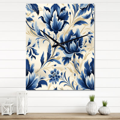 Janieka - Floral Wall Clock Oversized