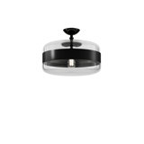 Futura Ceiling Lamp G Amber Brass Matt Black 1 E26 Ul