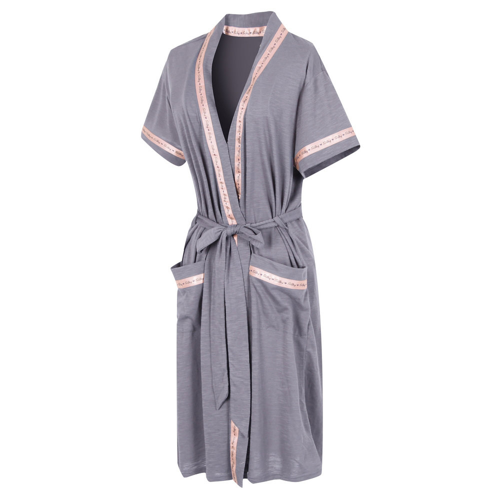 Jayleen Mid-Calf Bathrobe with Pockets Alwyn Home 