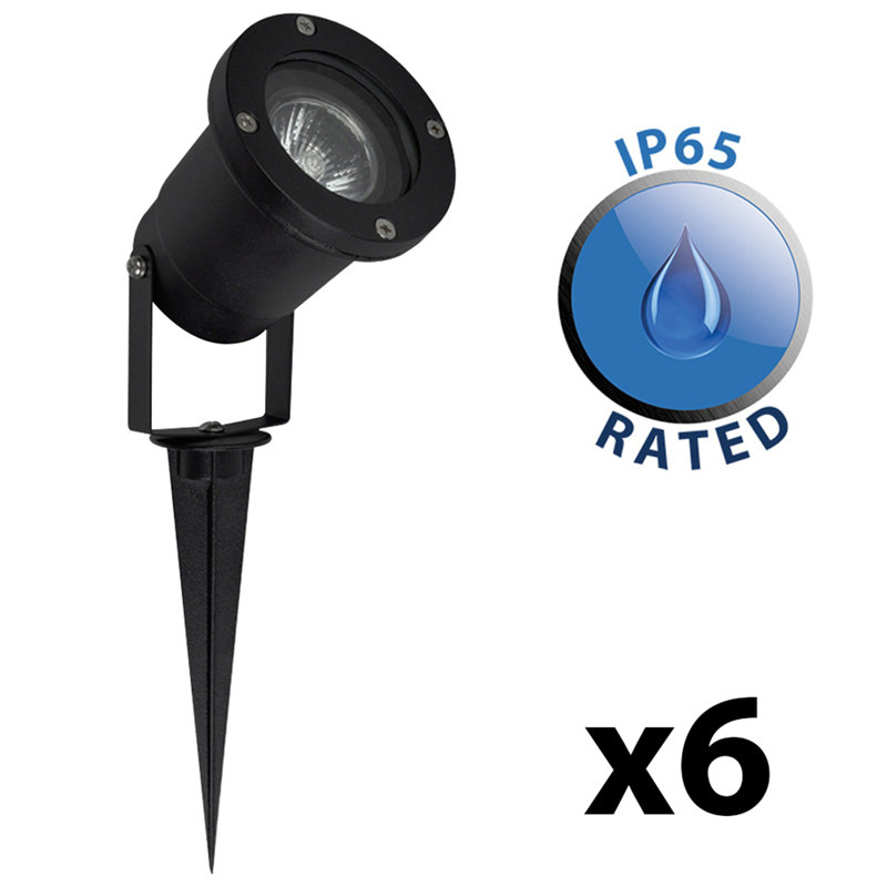 Tesfai Black Aluminium Spotlight Kit, Warm White