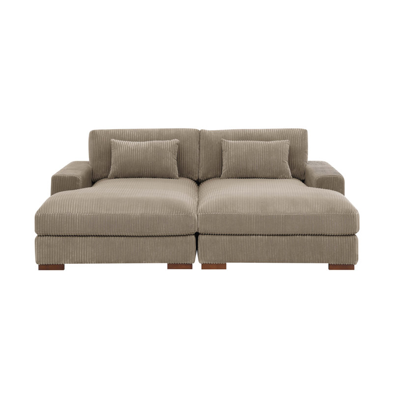 Axiel 88" Square Arm Sofa Bed, Camel