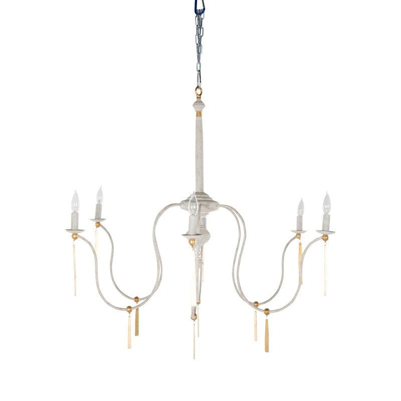 Tracy 6 - Light Candle Style Chandelier