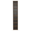 Étagère de rangement multimédia à 8 niveaux, armoire de rangement compacte CD DVD avec tablettes ajustables, bibliothèque haute étroite pour bureau à domicile, bibliothèque multifonctionnelle à deux étages-129674326