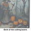 Grande planche à découper en verre Slawic Witch Spooky Halloween