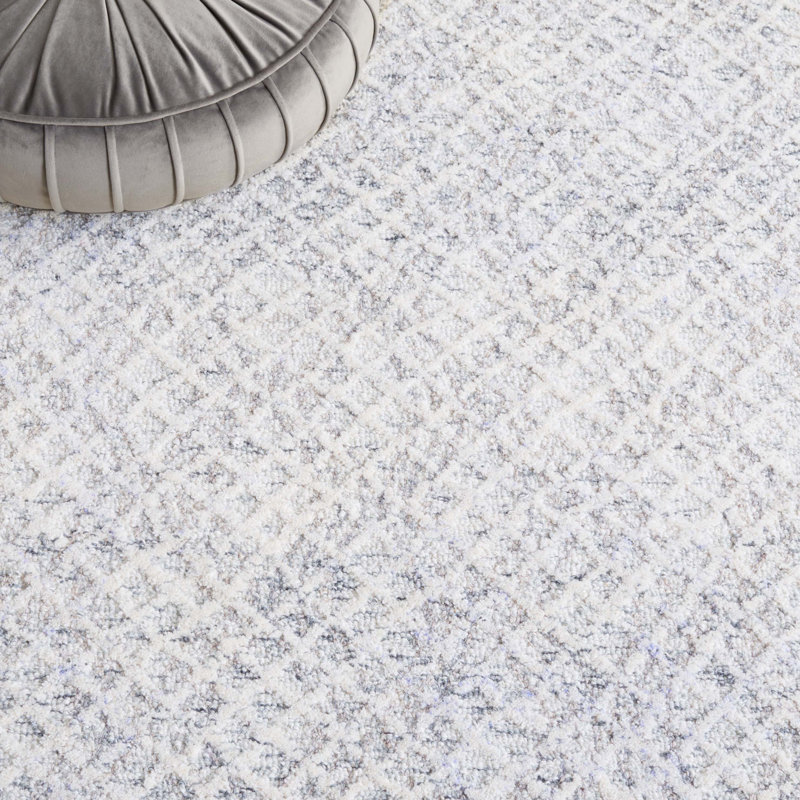 Tapis en laine et en coton touffeté à la main Desireah, Rectangle 8 pi x 10 pi