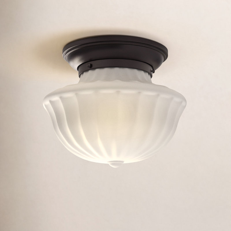 Dutchess 1 - Light Semi Flush Mount, Old Bronze, 10" H x 12" W