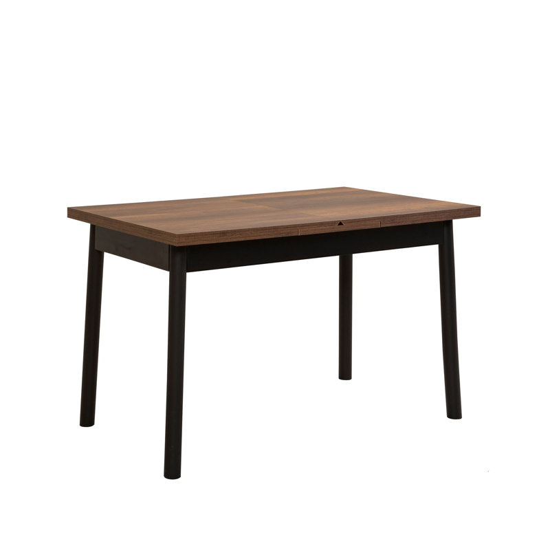 Table de salle à manger extensible, Brun