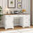 Clabe 55'' Farmhouse Executive Desk with Drawers, File Cabinet and Power Outlets-1382263150