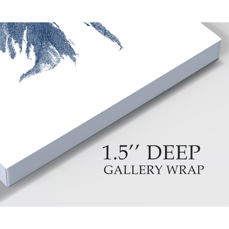 Marine Seaweed I - cadre photo, reproduction d'art sur toile, H 10 po x l 10 po x P 1,5 po, Toile tendue