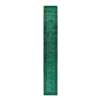 Tapis noué à la main Weirsky - One-of-a-Kind Weirsky - Vert