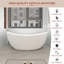 59'' x 27'' Freestanding Soaking Acrylic Bathtub-88678617