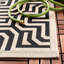 Tapis intérieur / extérieur sable / noir Arneshia-20794193