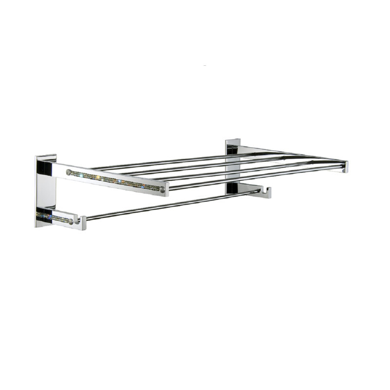 Porte-serviettes mural Zenor, Chrome