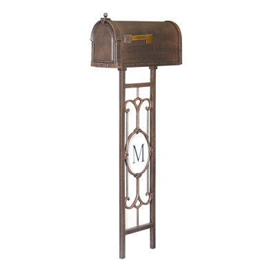Berkshire Aluminum Post Mounted Post box