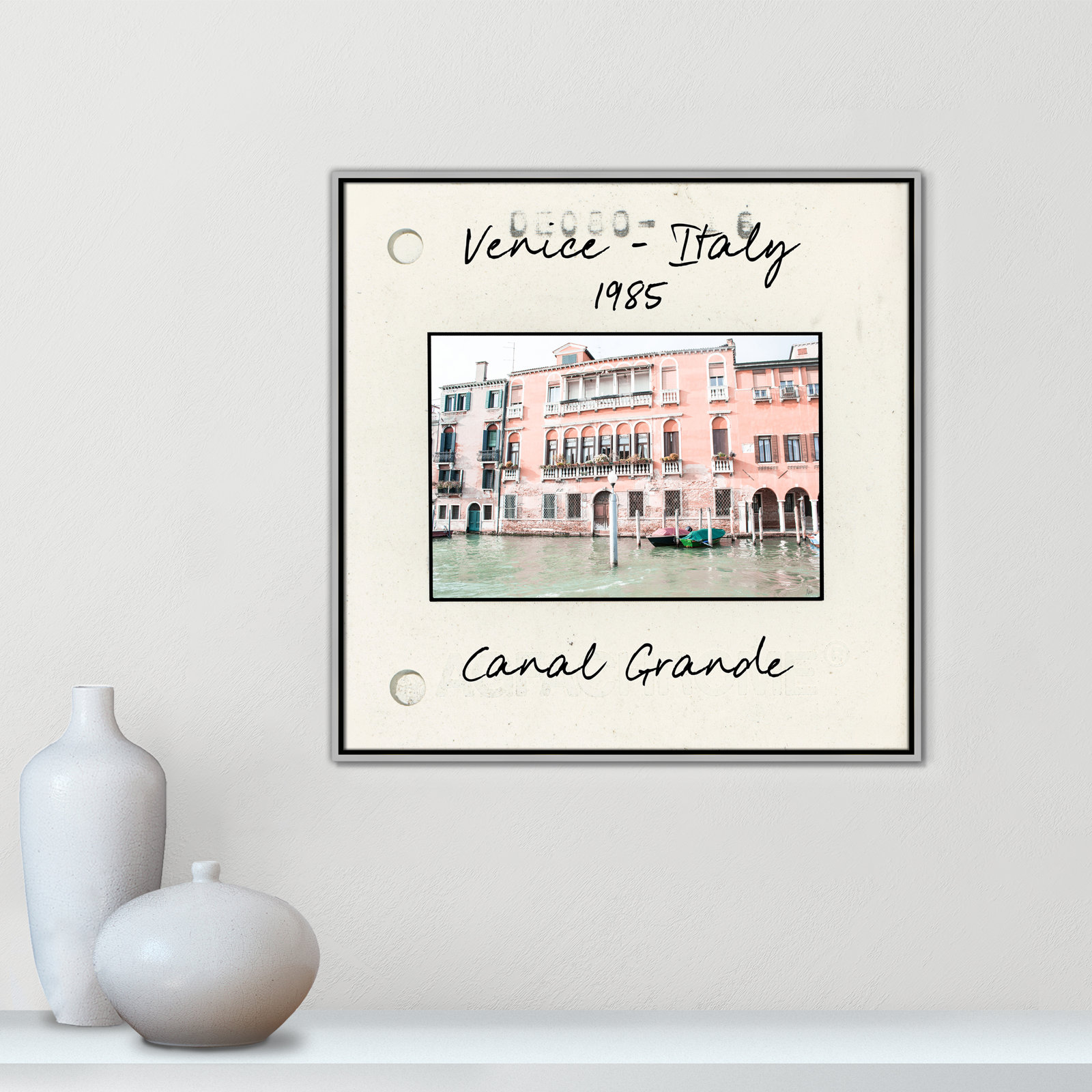Ritona "Venice, Italy - Grand Canal" Print, Silver Floater Framed Canvas, 31.5" H x 31.5" W x 2" D