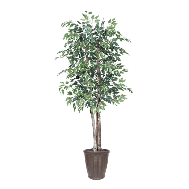 72'' Faux Tree in Pot, Brown