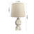 19" Green Floral Shades Table Lamp with Socket