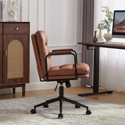 Fauteuil de bureau ergonomique en cuir Pu