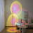 Polynescence Floor Hansel Modern Chrome Led Light With Adjustable Arms, Remote Control & Colour Filters For Customizable Ambiance