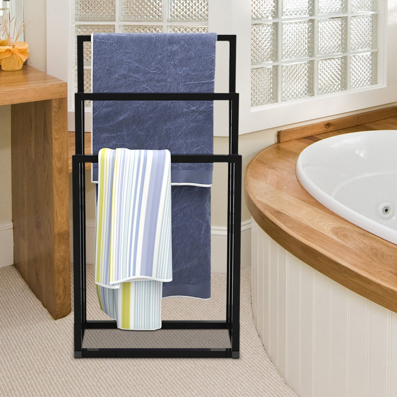 Towel Ladder Bathroom Towel Holder Black Vilto Towel Ladder Towel