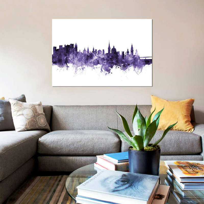 Reproduction d'art sur toile tendue, "Landing" par Michael Tompsett, 40 po x 60 po x 1,5 po, Toile tendue, Pas de tapis