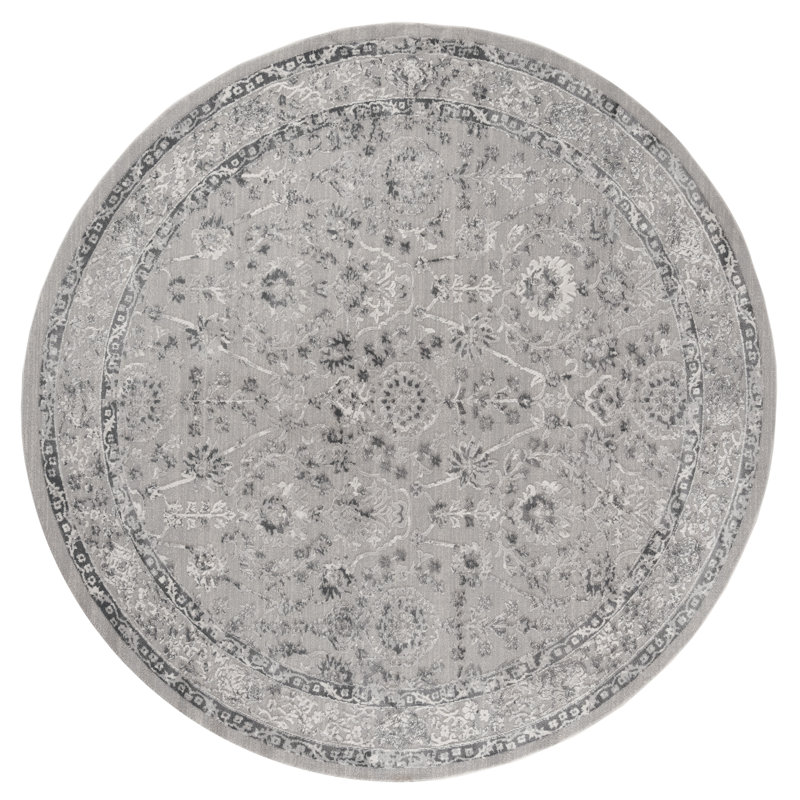 Tapis gris Askov, Rond 7 pi 10 po