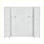 Lit escamotable moderne avec portes de rangement-1969235319