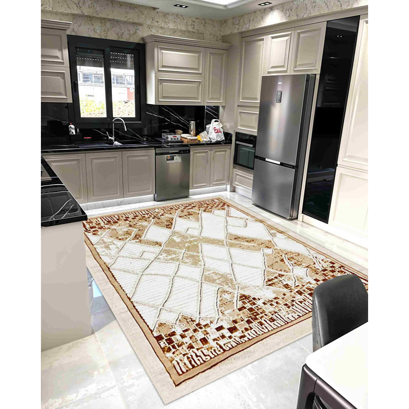 Tapis Joseph DESIGN 5521, beige, Rectangle 5 pi 3 po x 7 pi 7 po