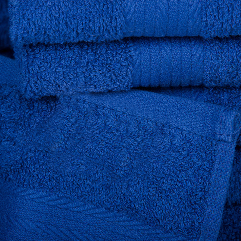 Essuie-mains 100% coton 600 g / m² absorbant à séchage rapide, Bleu marine