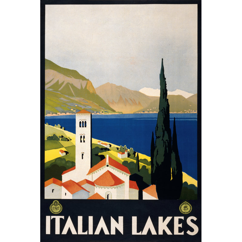 See Italian Lakes - Wrapped Canvas Print, 46cm H x 30cm W