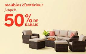 meubles d'extérieur en solde