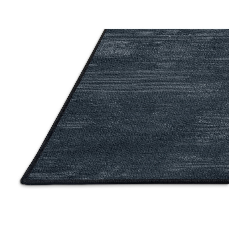 Machine Washable Abstract Gray Area Rug, Runner 2' x 4'