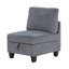 Chaise modulaire sans accoudoirs avec rangement Ellene, velours côtelé doux-115686122