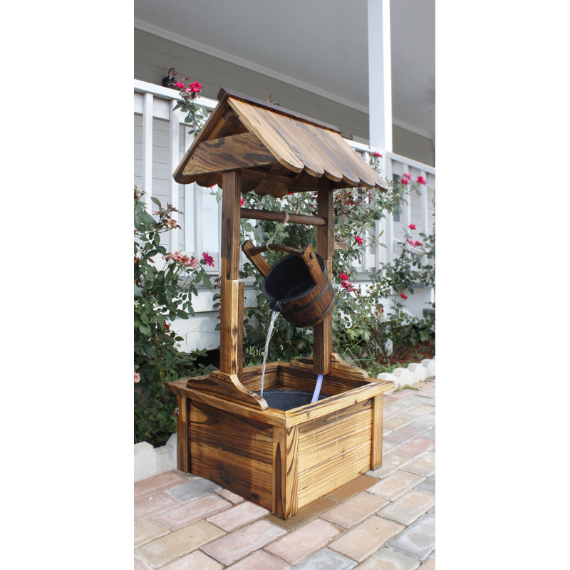 Craigville Wood Weather Resistant Sculptural Fountain