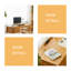 Bureau rectangulaire en bois massif avec tiroirs Burlywood