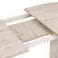 Extendable Dining Table, 100% Melamine Coated Particle Board, 63.0 x 35.4 x 29.5 inches (Extended: 78.7 inches) | Durable Metal Frame, Elegant Travertine Finish | Perfect for Family Gatherings & Modern Dining Rooms-964297250