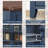 Farmhouse Sideboard Buffet Cabinet with 2 Glass Doors, Adjustable Shelves, Engineered Wood Coffee Bar Console Table-1810899855-1811895715-1810899853