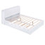 Lit plateforme de rangement avec tablettes coulissantes et lit gigogne, offrant un emplacement flexible et un grand espace de rangement pour une utilisation optimale dans la chambre à coucher-1464606363