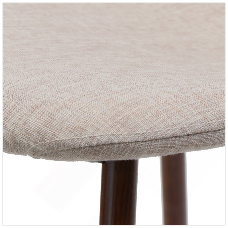 Chaises de salle à manger élégantes et durables avec pieds en noyer foncé, parfaites pour les intérieurs modernes et classiques