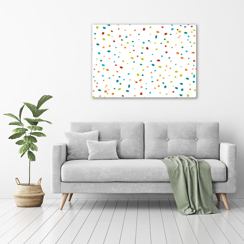 Colorful Dots - Wrapped Canvas Print