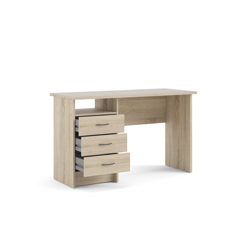 Macie Wood Desk  White oak desk, Oak desk, Light wood desk