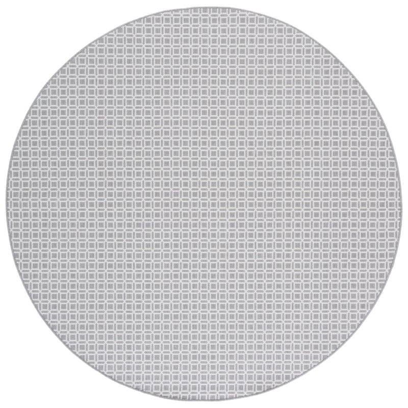 Terrace 808 Geometric Indoor/Outdoor Rug, Round 6'7"