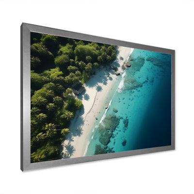 Vue aérienne de la plage relaxante IV - Art mural plage