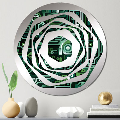 Miroir décoratif Green Techno Fusion Maze - Amorphe