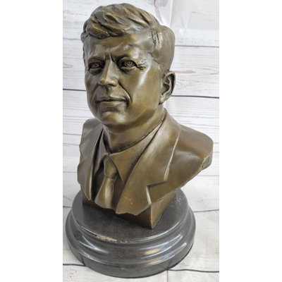 Édition de collection originale Mavchi John Fitzgerald Kennedy, président des États-Unis, bronze